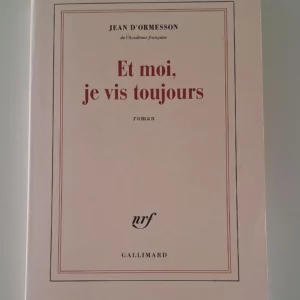 Jean d'Ormesson - Et moi, je vis toujours - Couverture avant